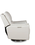 Salem - Swivel Recliner With Power Recline, Power Headrest, Power Lumbar, Layflat, 3" Footrest Extension