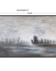 Evening Mist - Landscape Art - Black