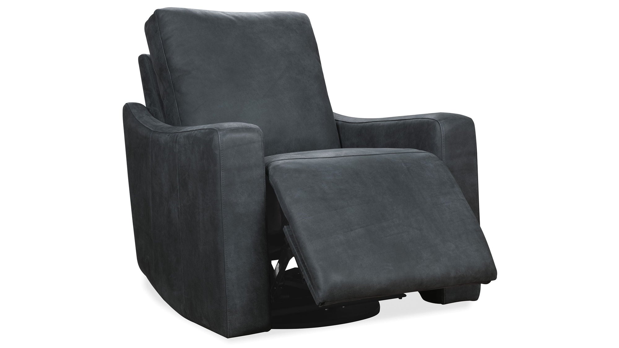 Lewis - Power Swivel Recliner - Black