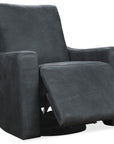 Lewis - Power Swivel Recliner - Black