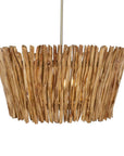 Rhea - 4 Light Wood Branch Chandelier - Woodtone