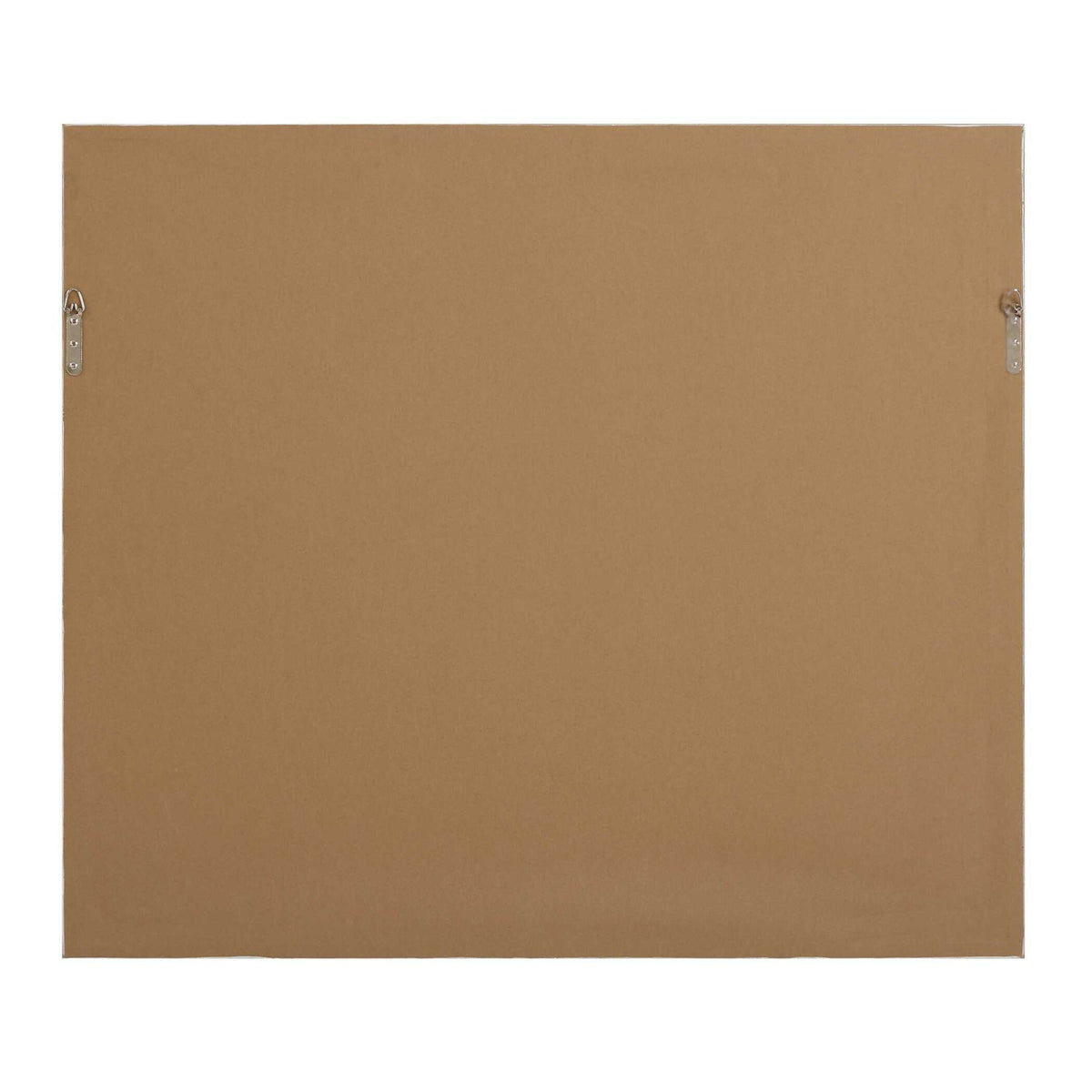 Blue Reverie - Framed Abstract Lake Print - Light Brown