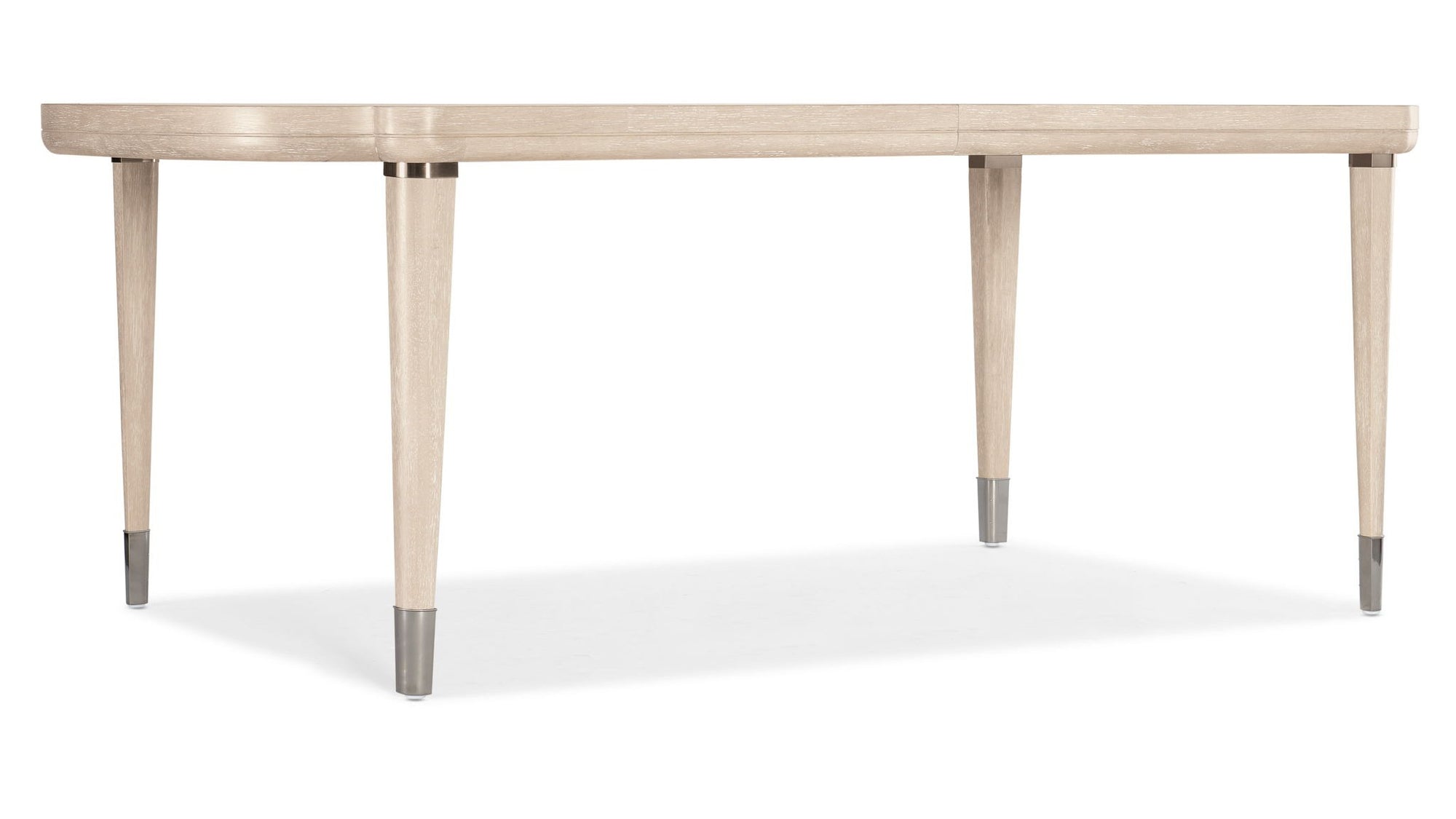 Nouveau Chic - Rectangle Dining Table With 1-22" Leaf - Light Brown