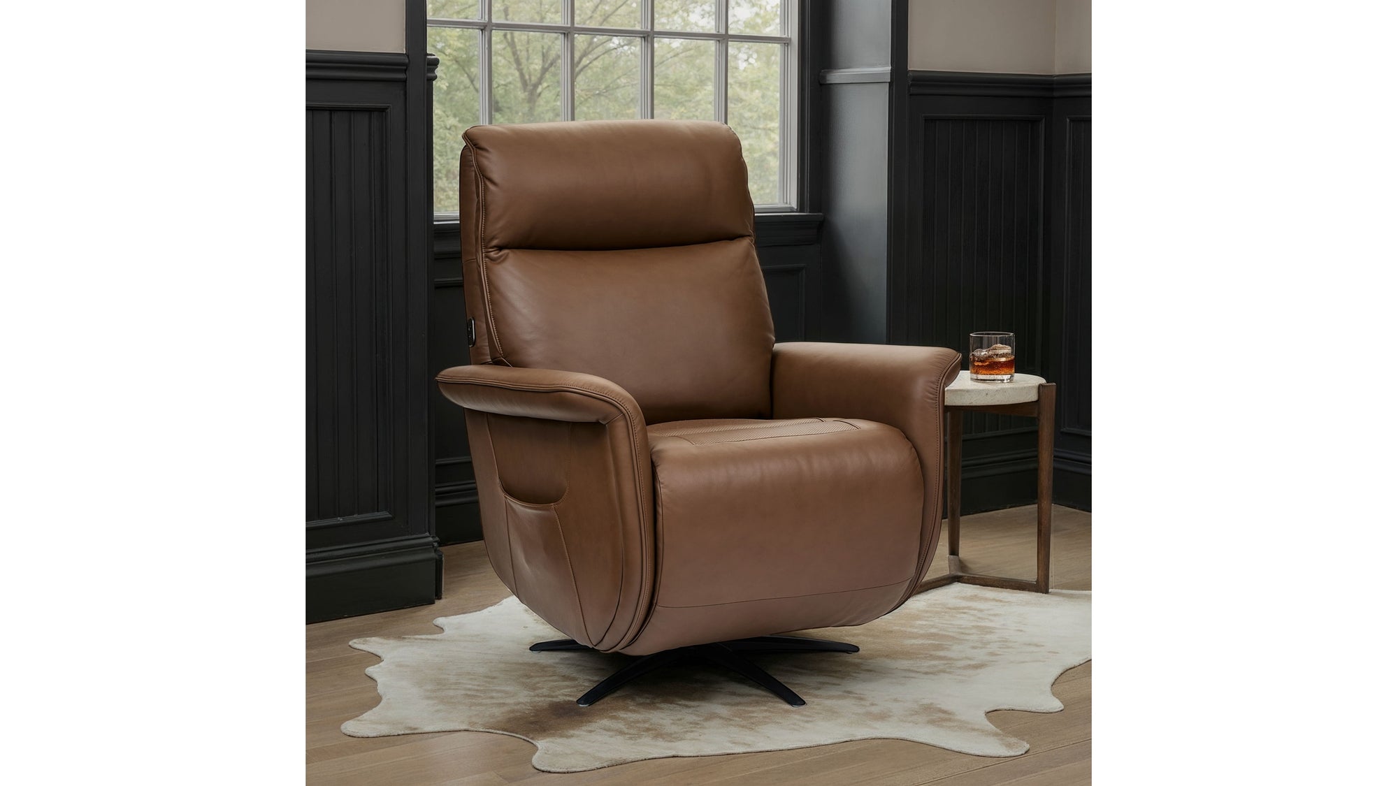Haven - Power Swivel Recliner With Power Headrest, Lumbar, Heat, Massage &amp; Ventilation