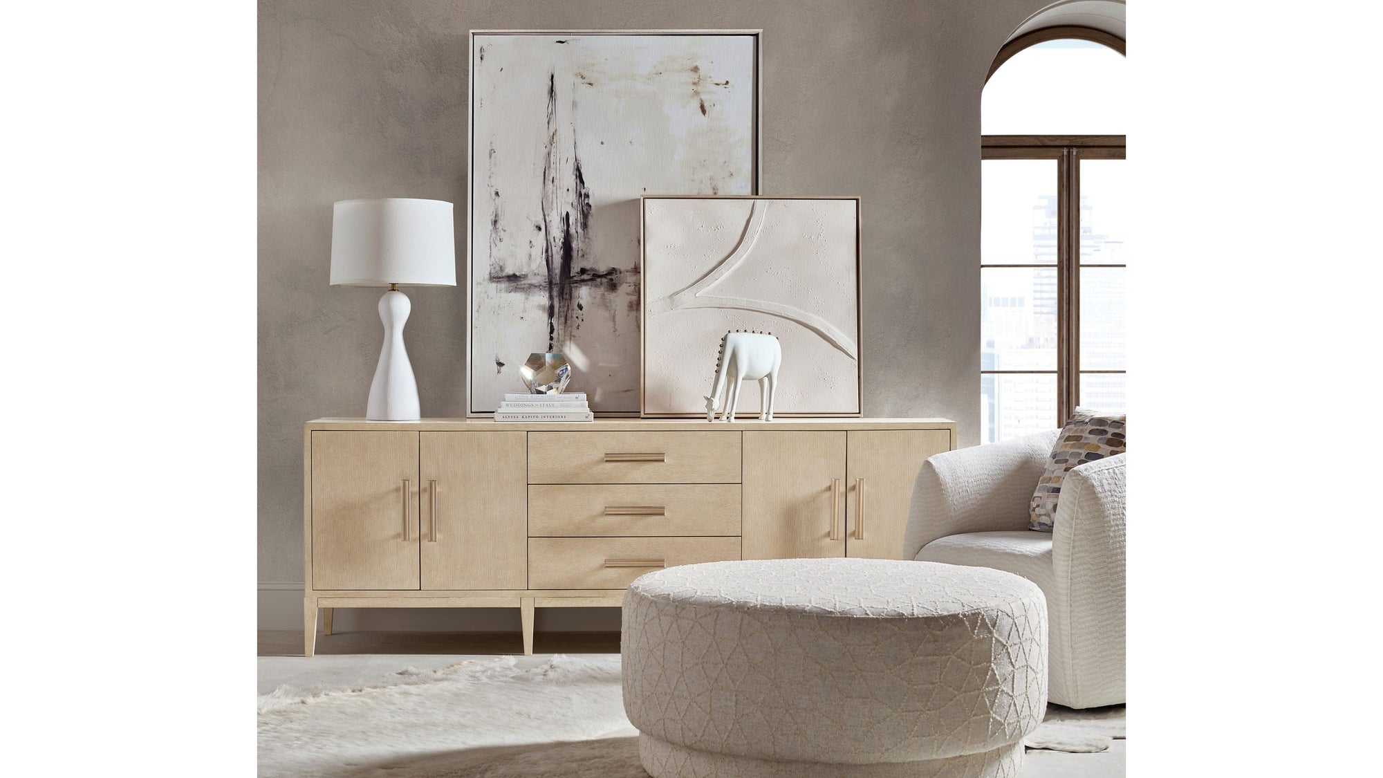 Westwood - Credenza - Polished Limestone