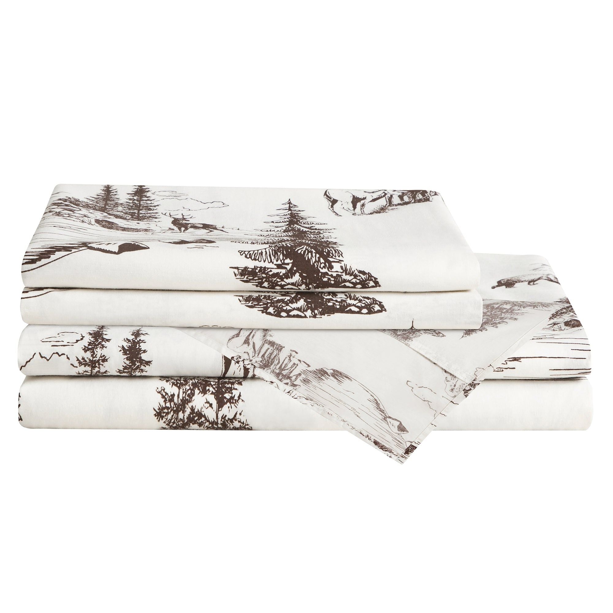 White Pine - King 200TC Cotton Sheet Set (Set of 4) - White