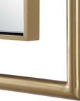 It's All Connected - Rectangle Brass Mirror