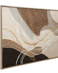 Portraits Framed Canvas - Light Brown / Beige