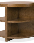 Melange - Mulholland Round End Table - Dark Brown