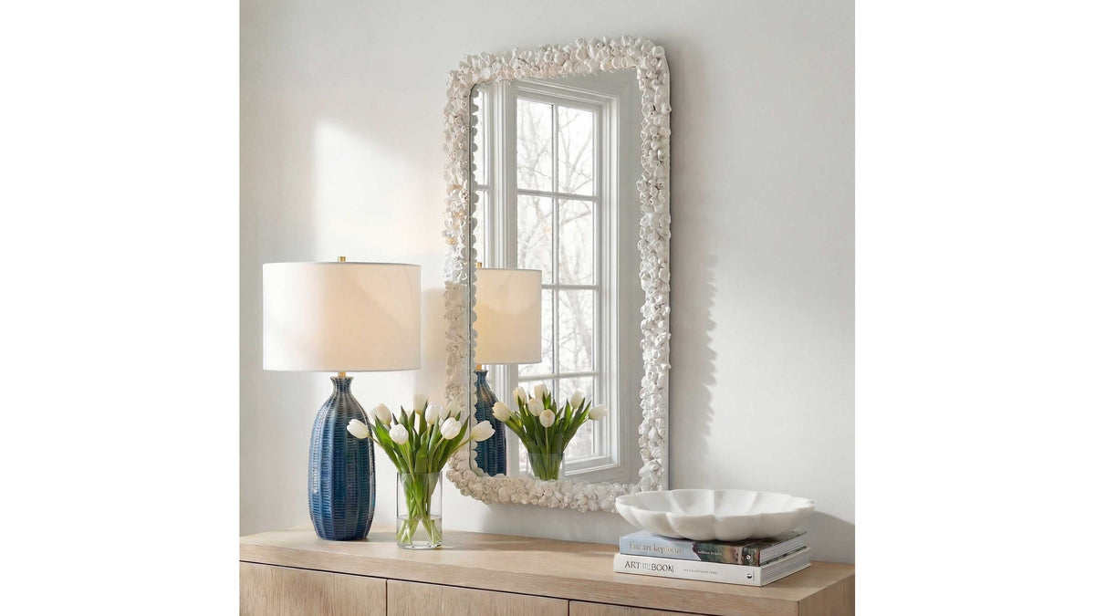 Barnacle - Rectangular Mirror - White