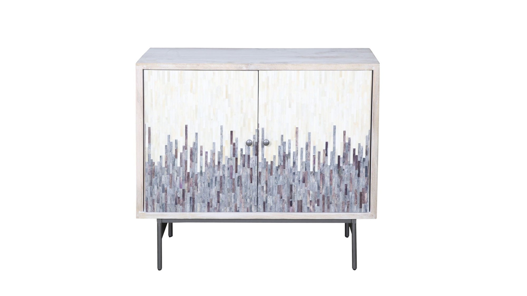 Zooey - Hall Cabinet - White Wash Mango