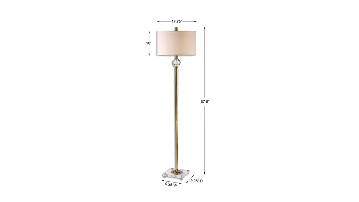 Mesita - Floor Lamp - Brass