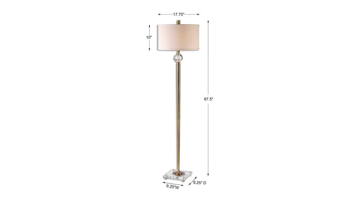 Mesita - Floor Lamp - Brass