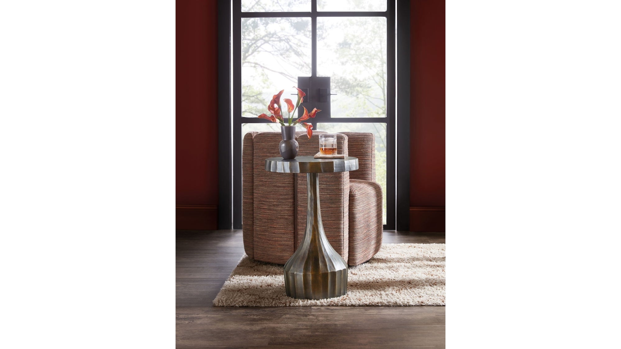 Commerce And Market - Ferrous Accent Table - Bronze