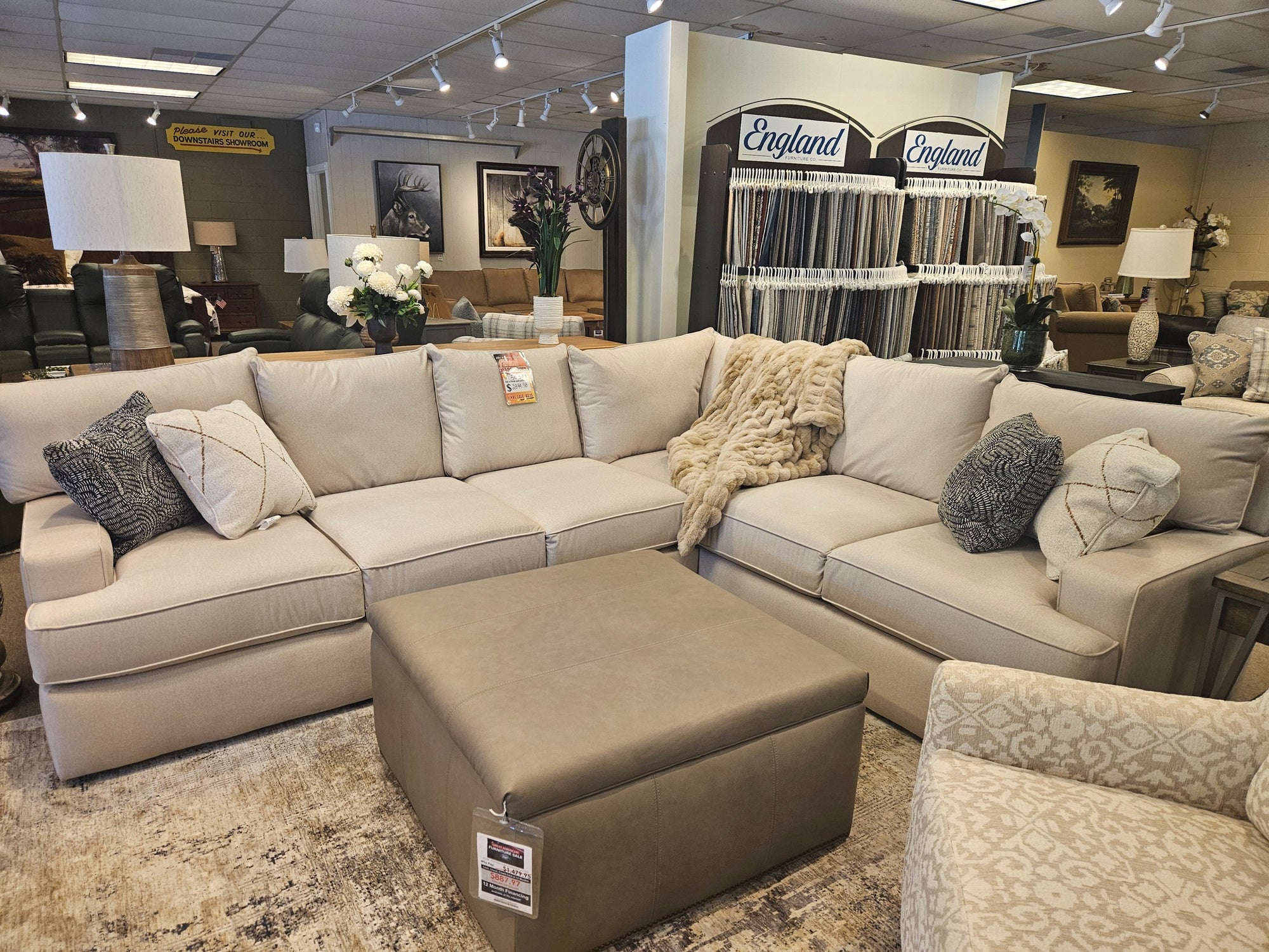 Final Closeout: England Fabric Sectional