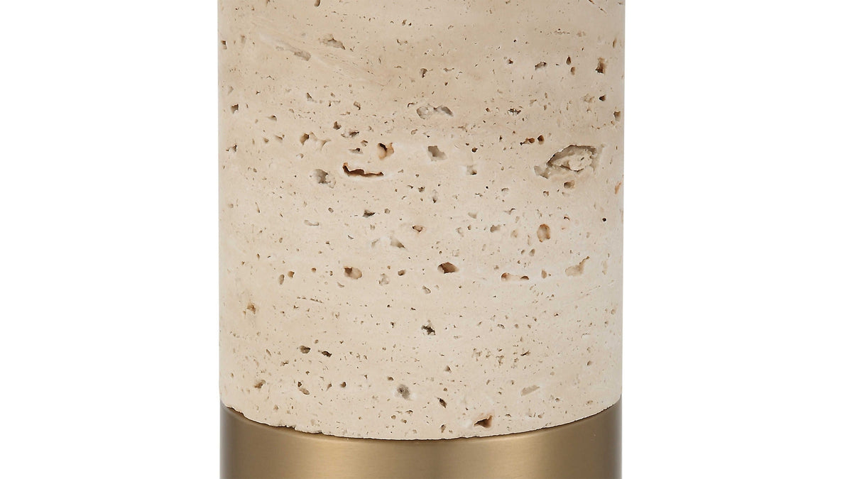 Gravitas - Elegant Brass &amp; Stone Lamp