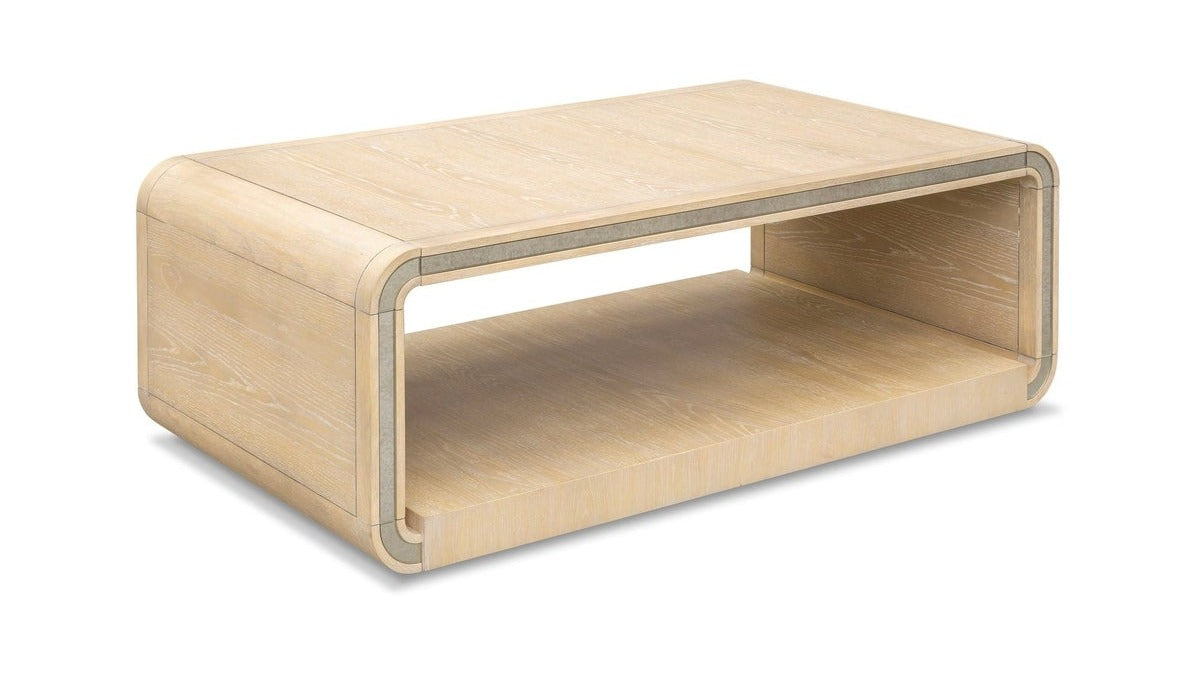 Damone - Coffee Table - Cerused White Oak