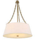 Andalucia - 4 Light Drum Pendant - Gold / White