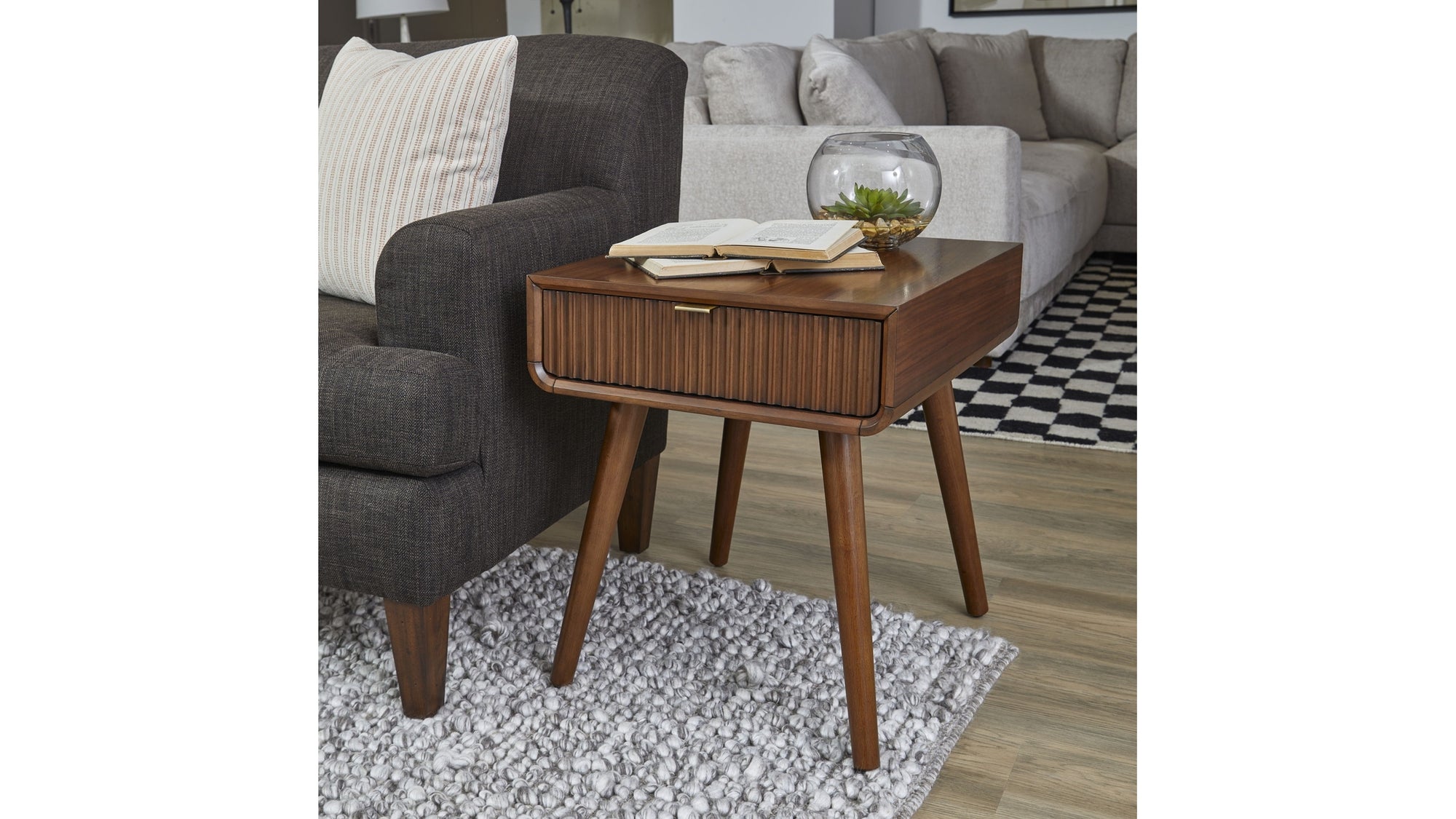 Ludwig - Occasional End Table - Dark Brown