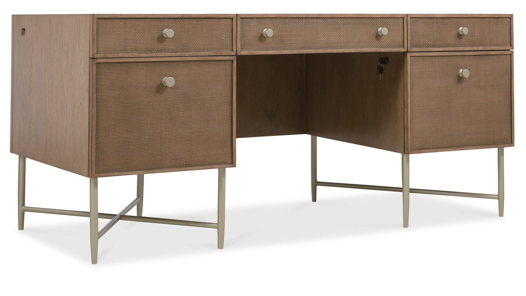 Sonnet - Sonnet Executive Desk - Dark Gray