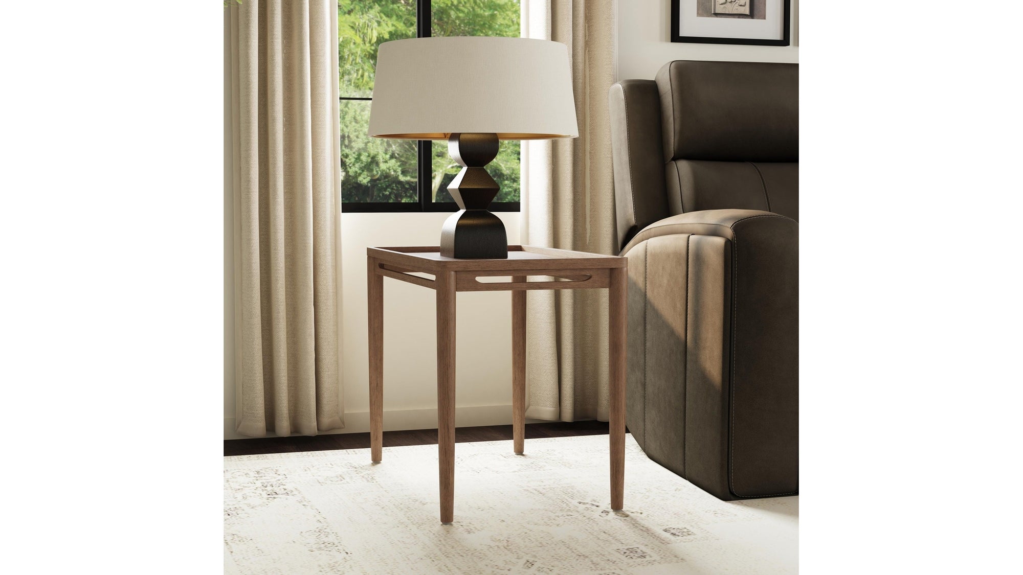 Verona - End Table - Dark Brown