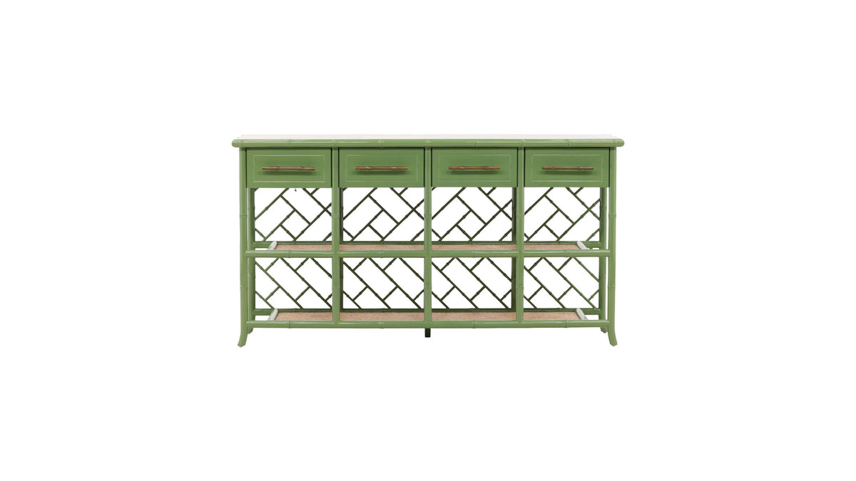Trellis - Bamboo Sideboard - Green