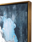 Stormy Seas - Seas Hand Painted Canvas - Blue