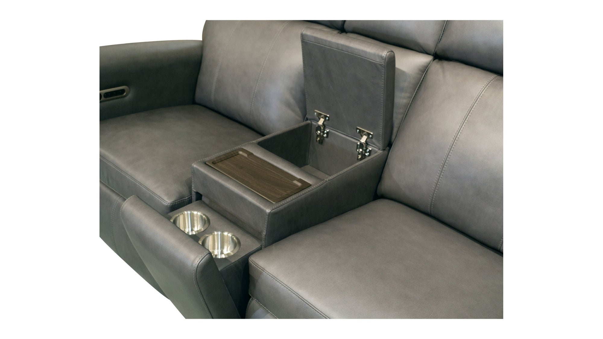 Wyatt - Power Reclining Loveseat With Console &amp; Power Headrests &amp; Lumbar