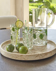 Travessa - Outdoor Round Stone Tray - White