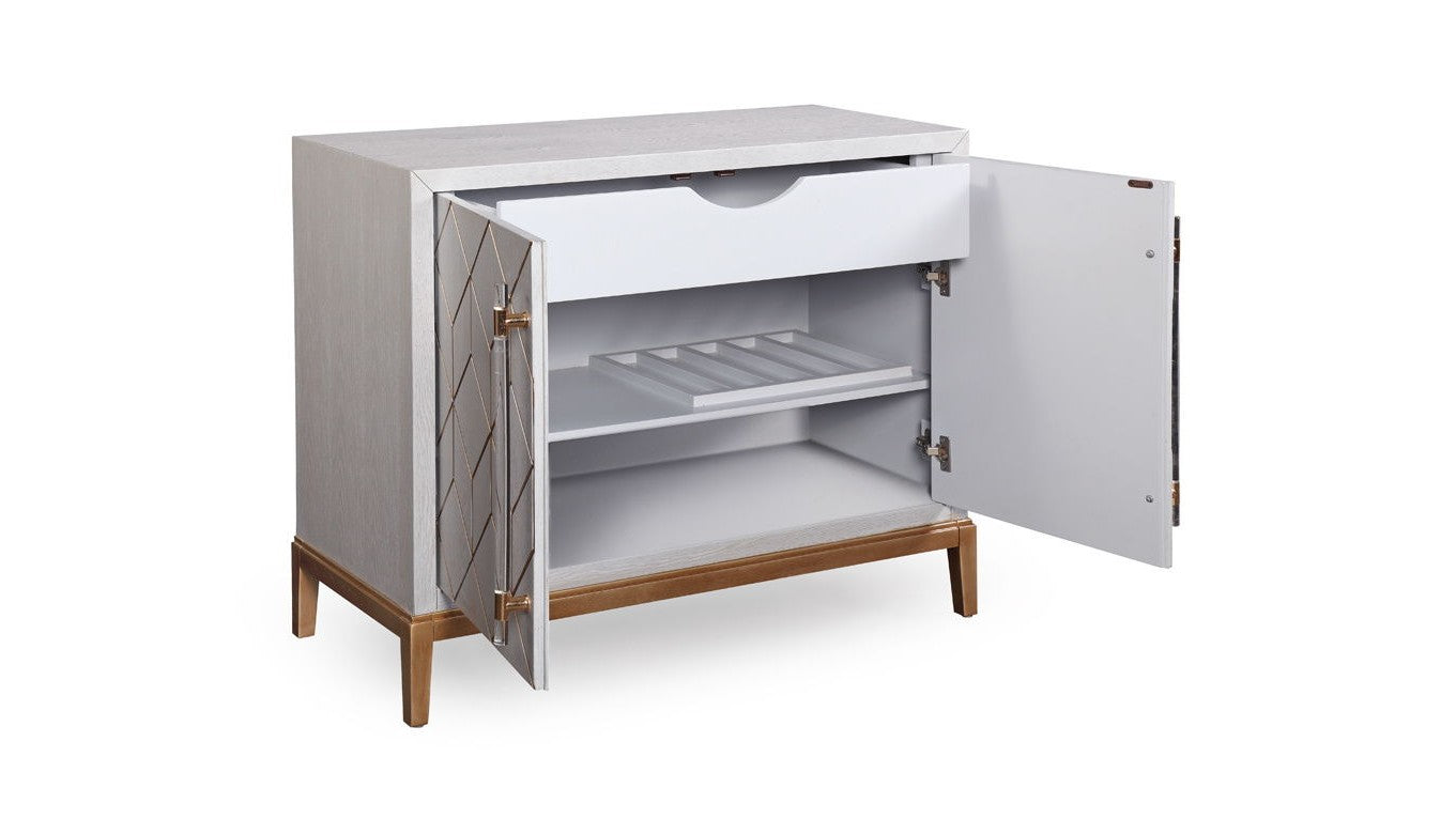 Perrine - Hospitality Cabinet - Silver
