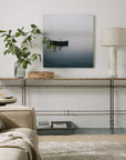 La Grange - St. James Metal And Stone Console - Dark Brown