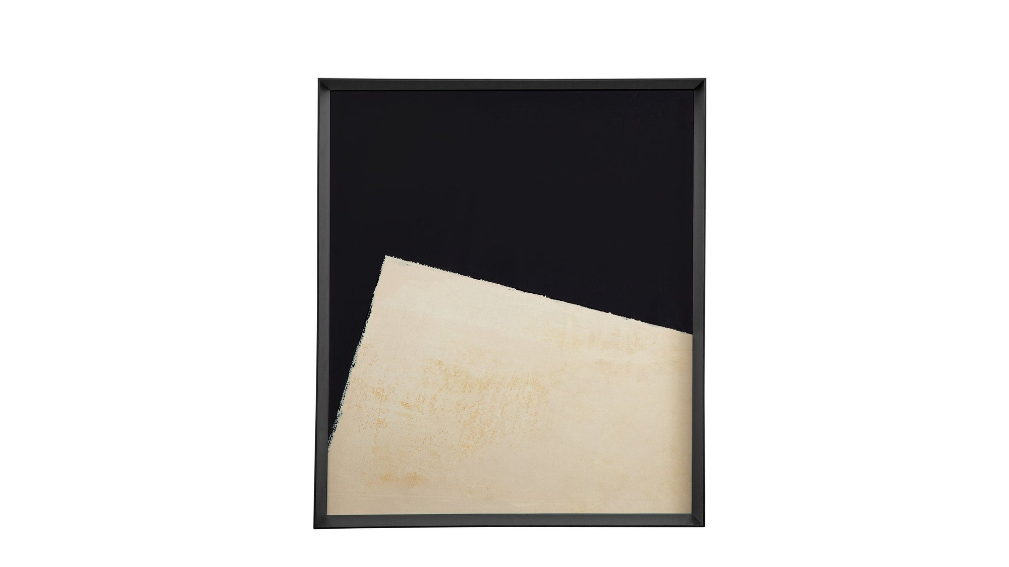Optical I Framed Art - Beige / Black