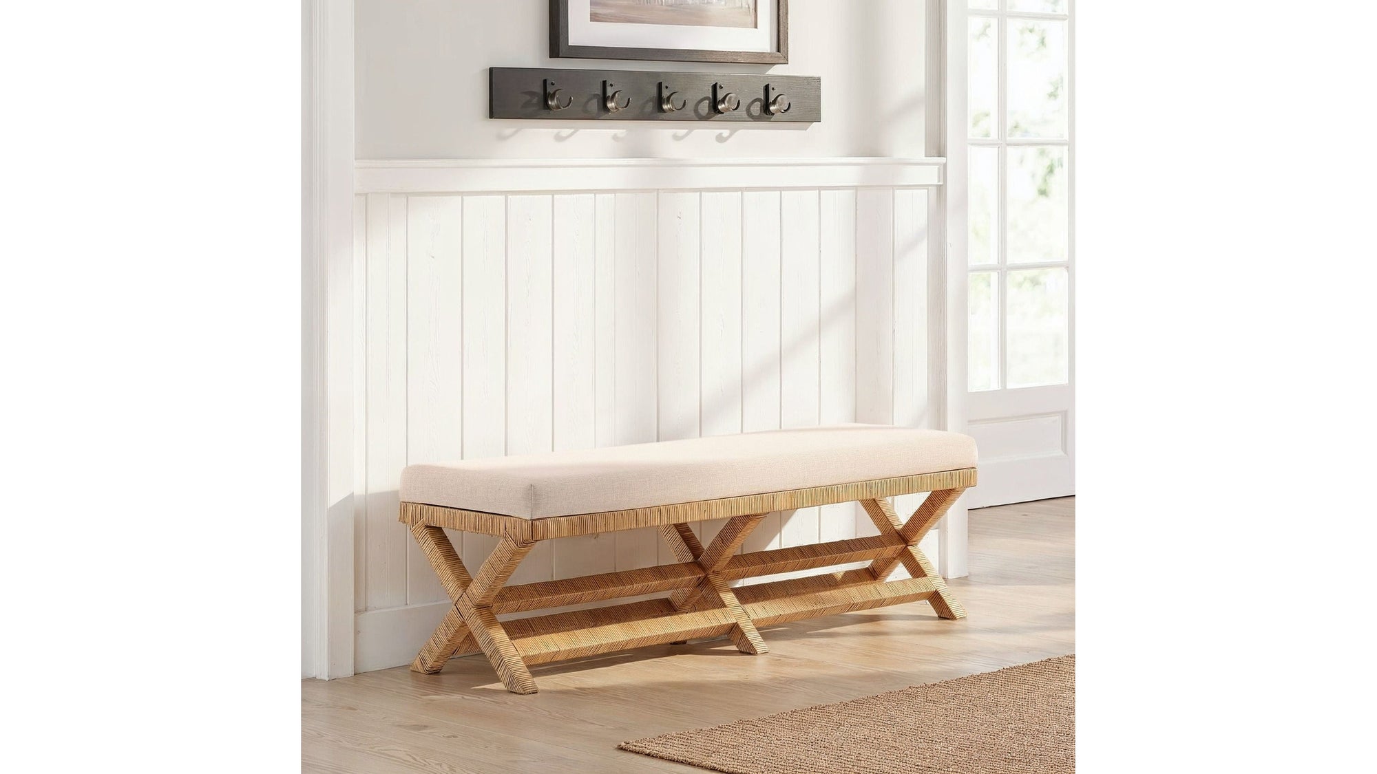 Aria - Bench - Beige / Light Brown