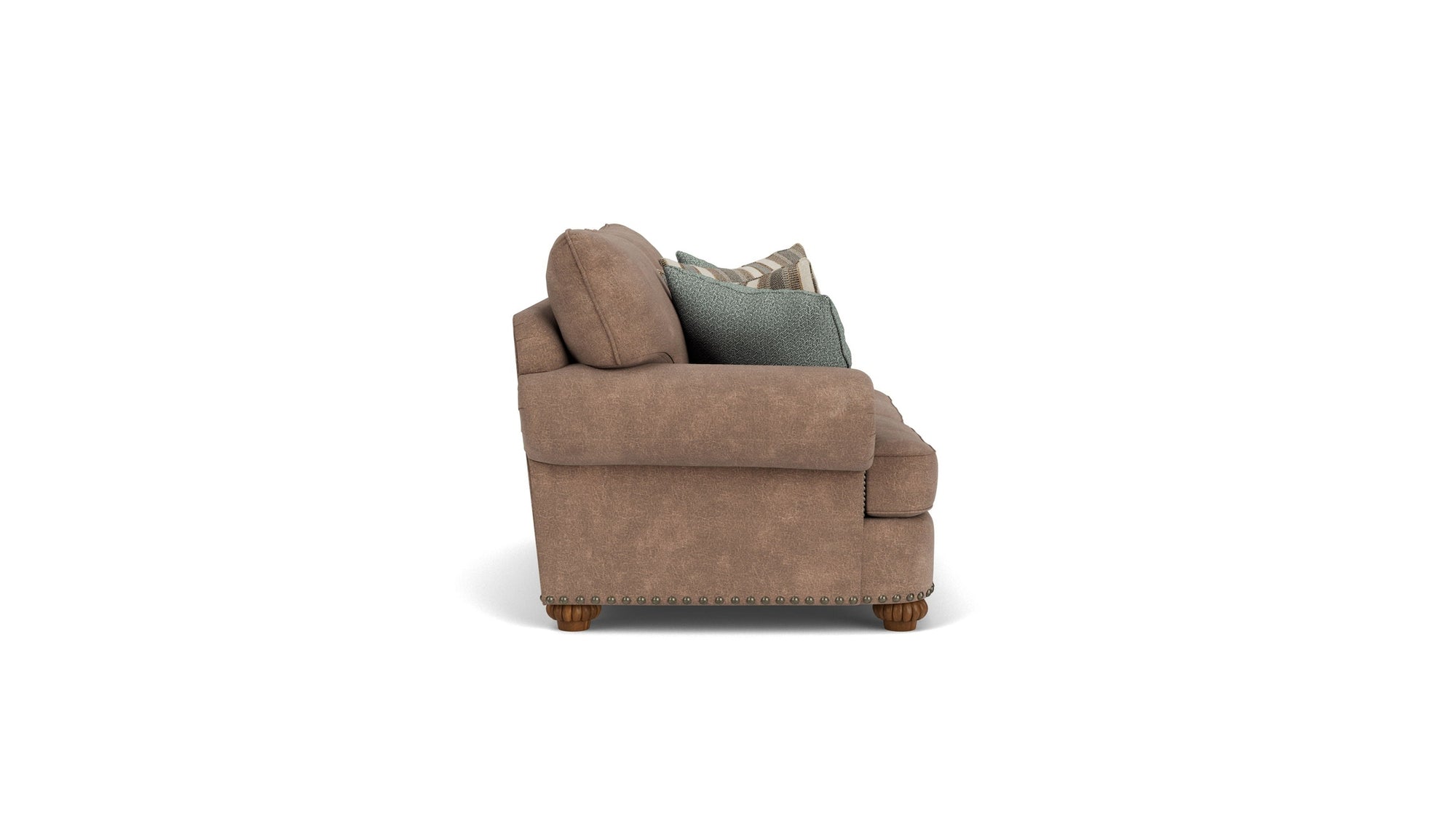 Patterson - Fabric Loveseat, Nailhead Trim