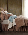 Stella - Queen Faux Silk Velvet Duvet Cover Set (Set of 3) - Dusty Rose