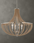 Lovelock - 4 Light Rope Empire Chandelier - Light Brown