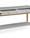 Perrine - Console Table - Silver / Gold