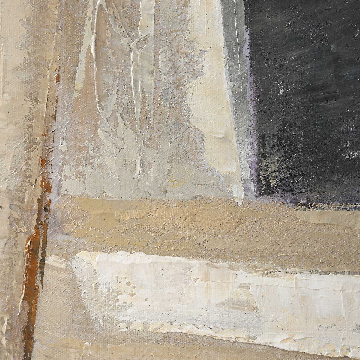 Hide &amp; Seek - Abstract Art - Black / Brown / Gray / Orange / White / Woodtone