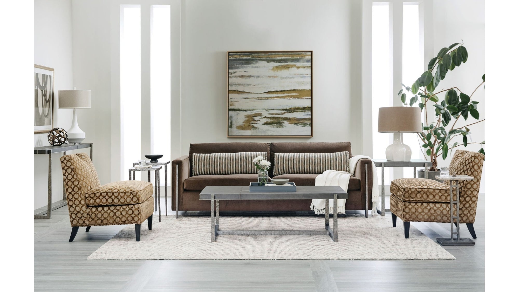 Chapman - Drink Table - Pearl Silver