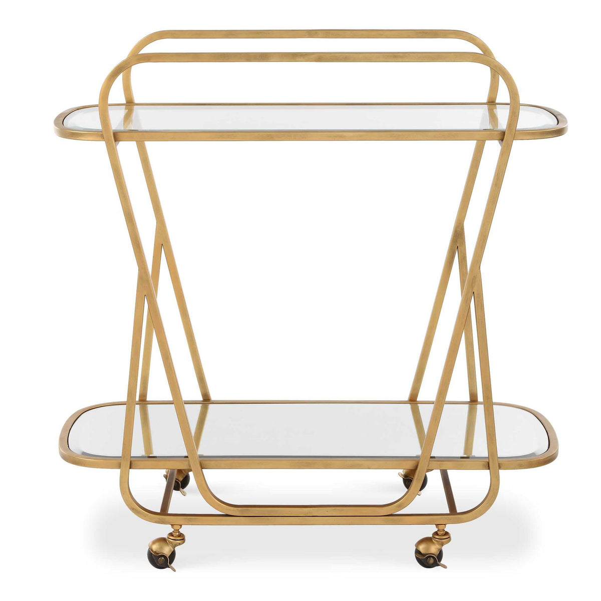 Swain - Brass Serving Cart