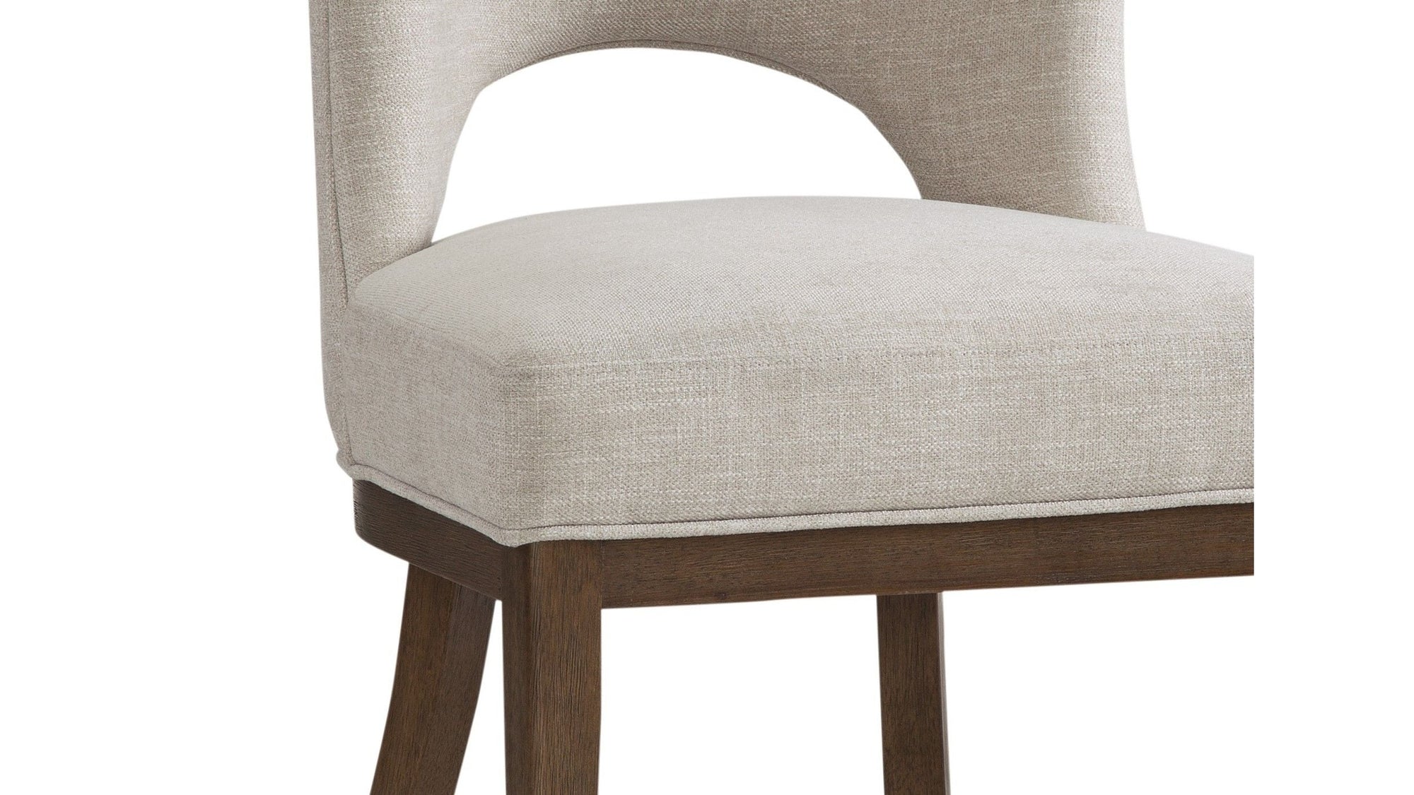 Trevino - Dining Chair Set of 2 - Clarkson's Sand / Chestnut Brown