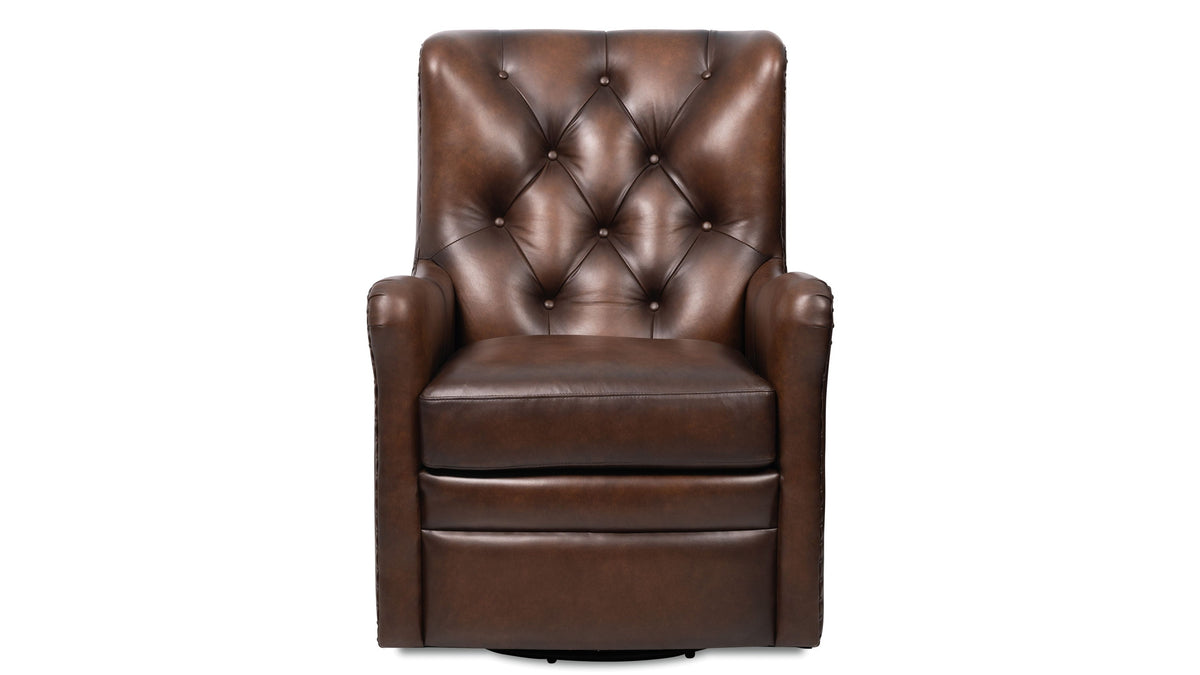 CC - Senda Swivel Chair - Dark Brown