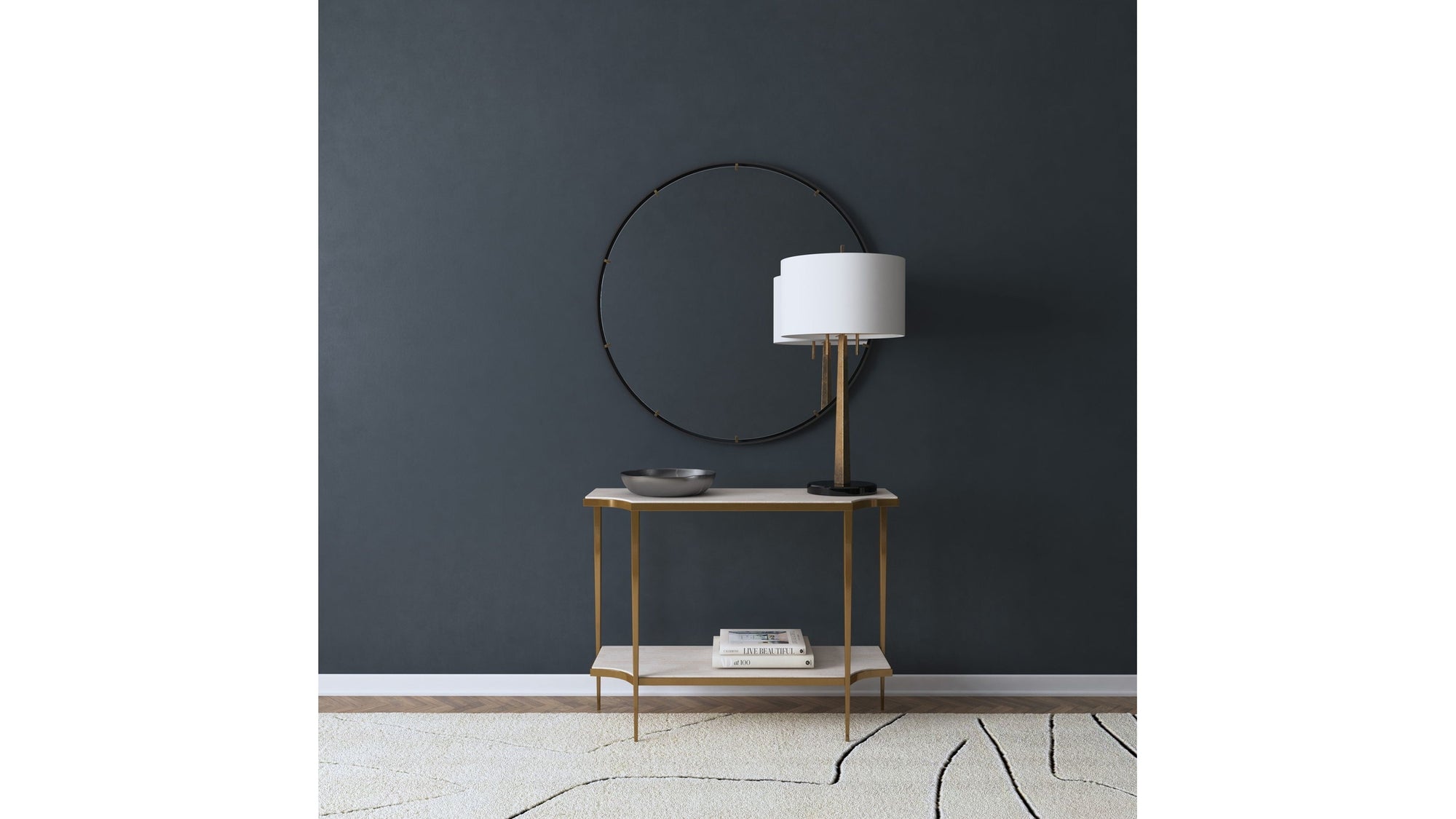 Commerce And Market - Console Table - Gold