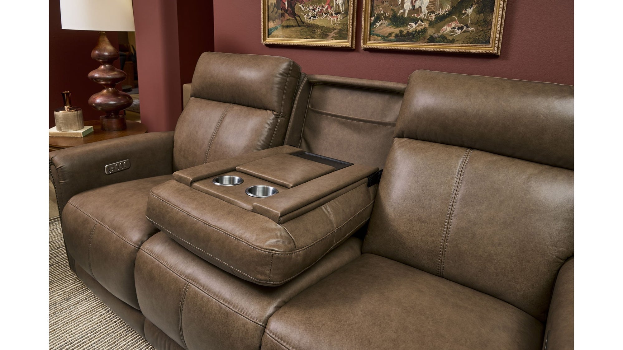 Alexander - Power Reclining Sofa With Console, Power Headrest &amp; Lumbar