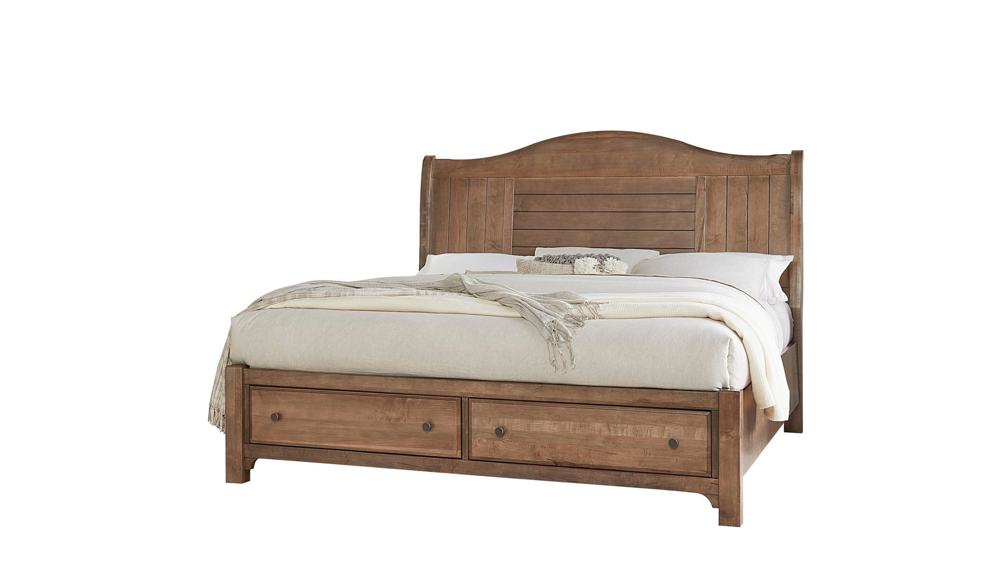 Cool Farmhouse - Sleigh Footboard Storage Bed