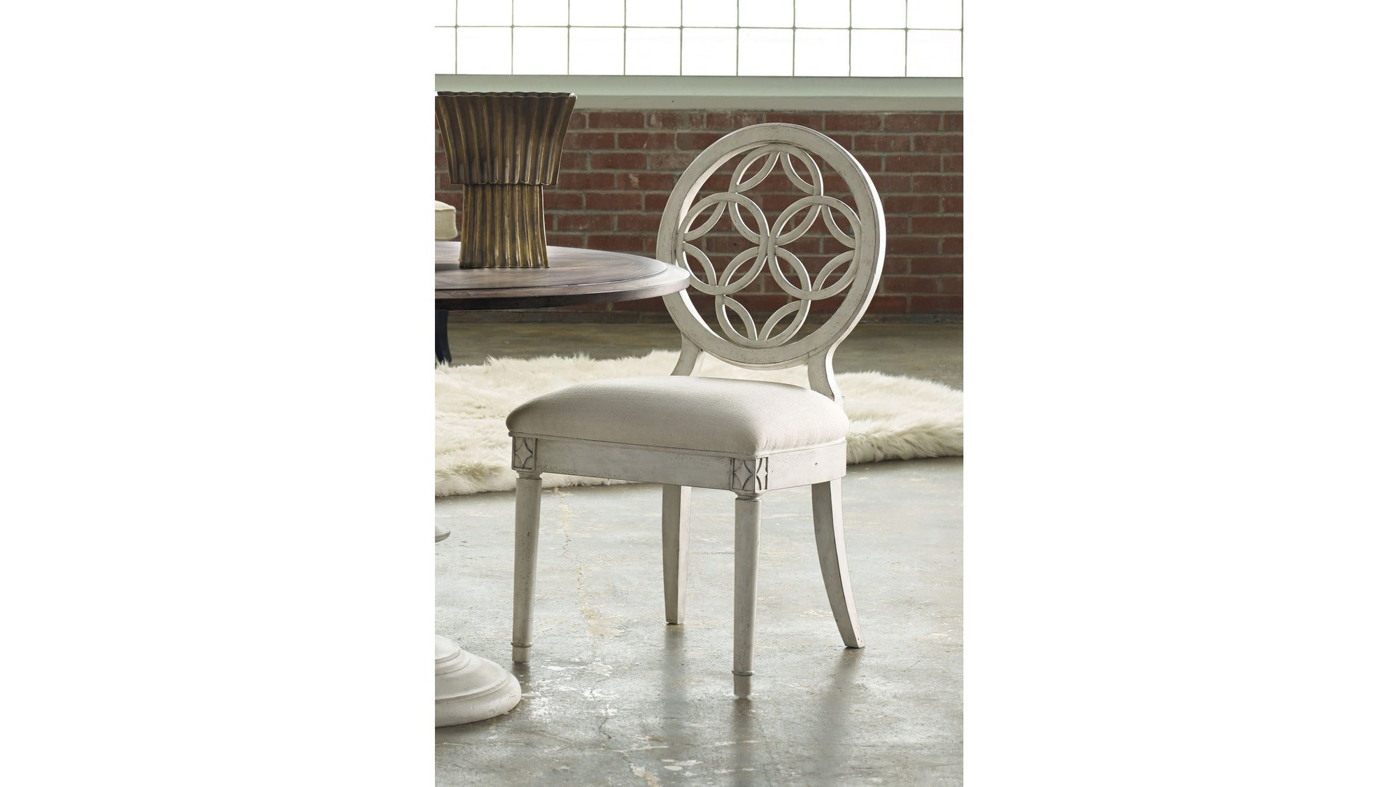 Melange - Brynlee Side Chair - White
