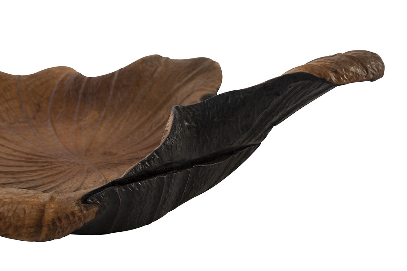 Teak Bowl - Black / Dark Brown