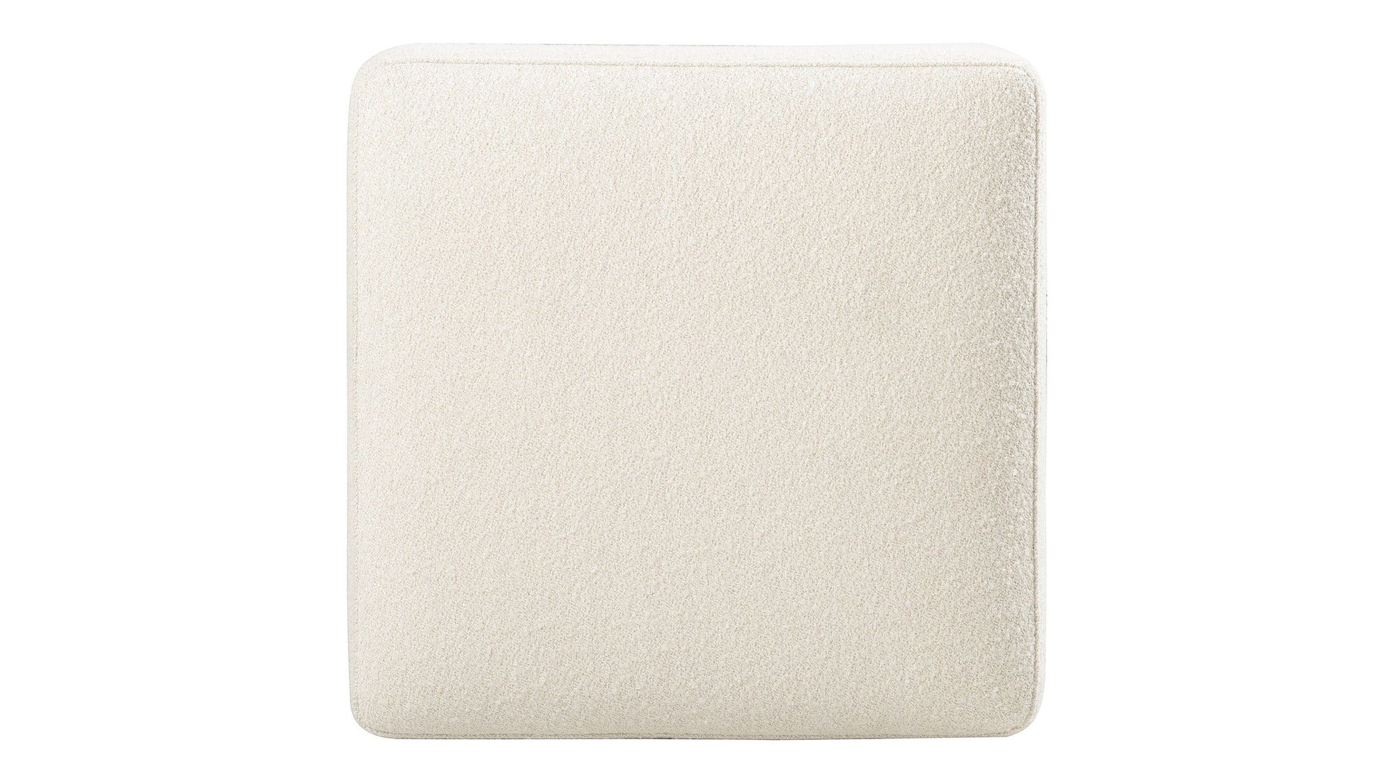 Melange - Dream Weaver Pouf - White