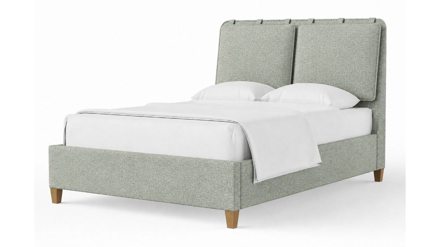 Nordhaven - Upholstered Bed - Nordic Walnut Legs
