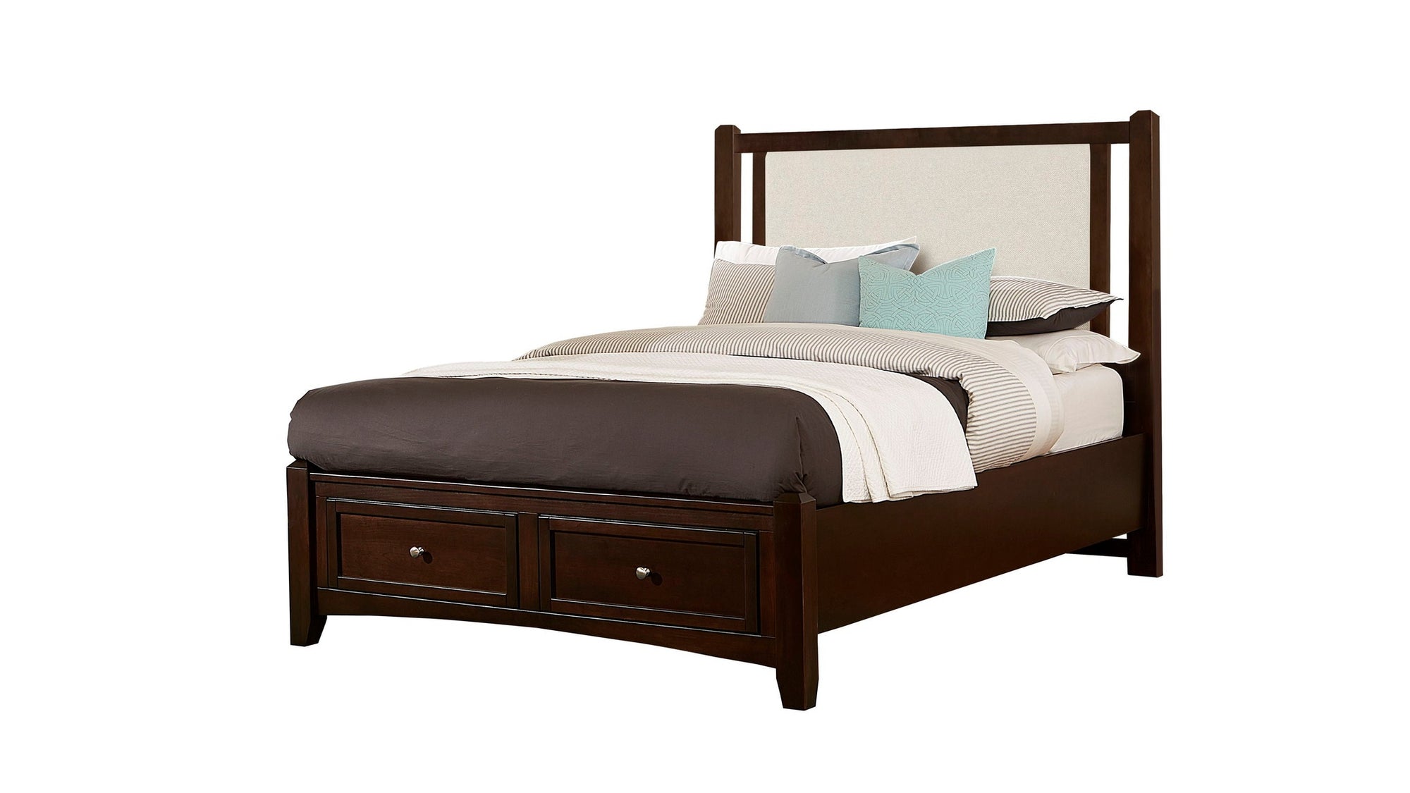 Bonanza - Linen Upholstered Bed With Storage Footboard